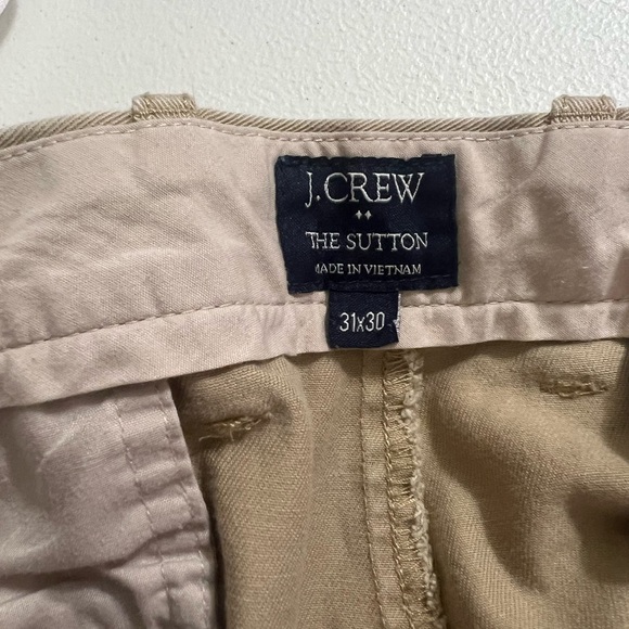 J. Crew Men's Dark Khaki “The Sutton” Chinos Size 31x30 - Picture 7 of 7
